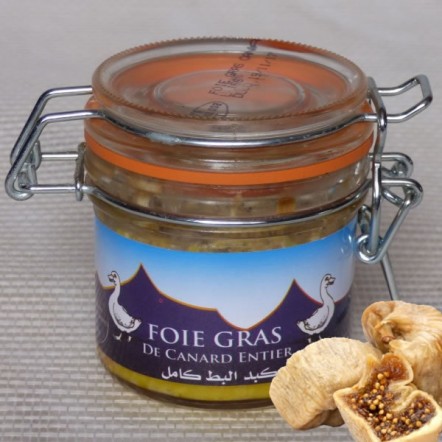 Foie gras de canard entier halal a la figue seche 80 g