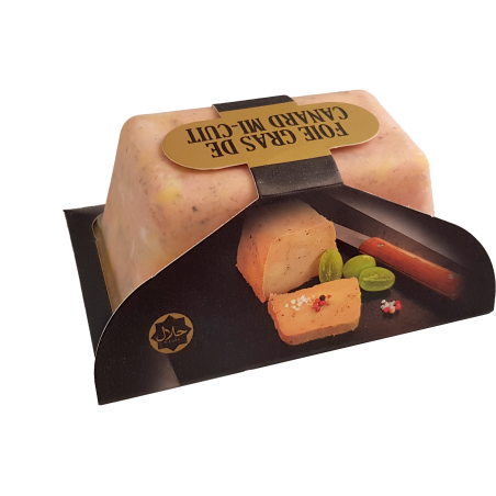 Foies gras de canard mi-cuit halal 450g